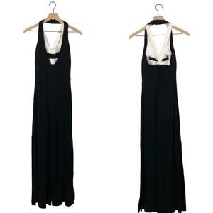 New Joseph ribkoff black and white wide leg jumpsuit 4